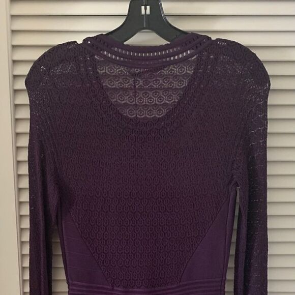 Diane von Furstenberg Purple Plum Stretch Lace Dress - Picture 5 of 5